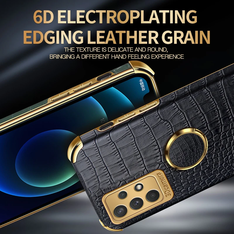 A52 Case ZROTEVE Crocodile Pattern Leather Cover For Samsung Galaxy A52 A72 A12 A22 A32 4G A13 5G A23 A33 A53 A73 M52 M53 Cases