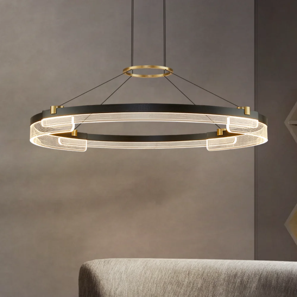 

Dining room lamp Nordic LED chandelier modern minimalist Chinese Zen designer study bedroom lamp homestay tea room chandelier