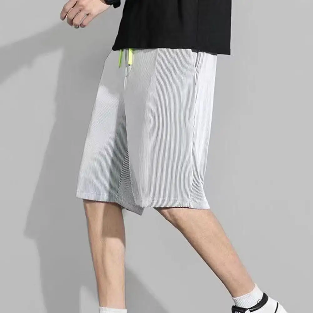 

Short Trousers Popular Male Solid Color Loose Straight Short Pants for Fitness Men Shorts Beach Shorts