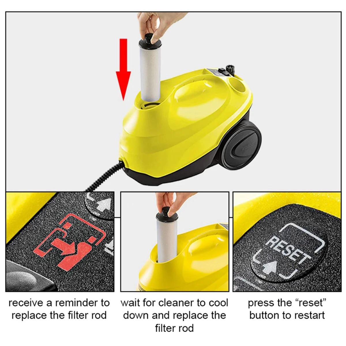 Картридж для удаления накипи фильтрующий стержень Karcher SC 2U SC2UP SC3 SC3U SC3UP Upright серии