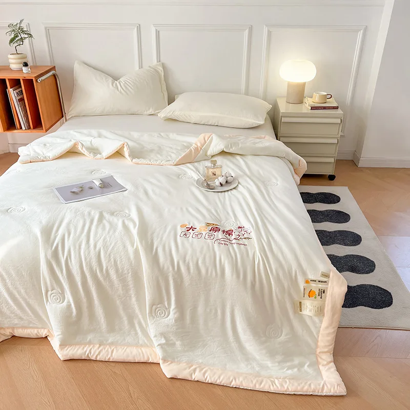 Оригинальное летнее одеяло класса А из сои крутое необработанного хлопка