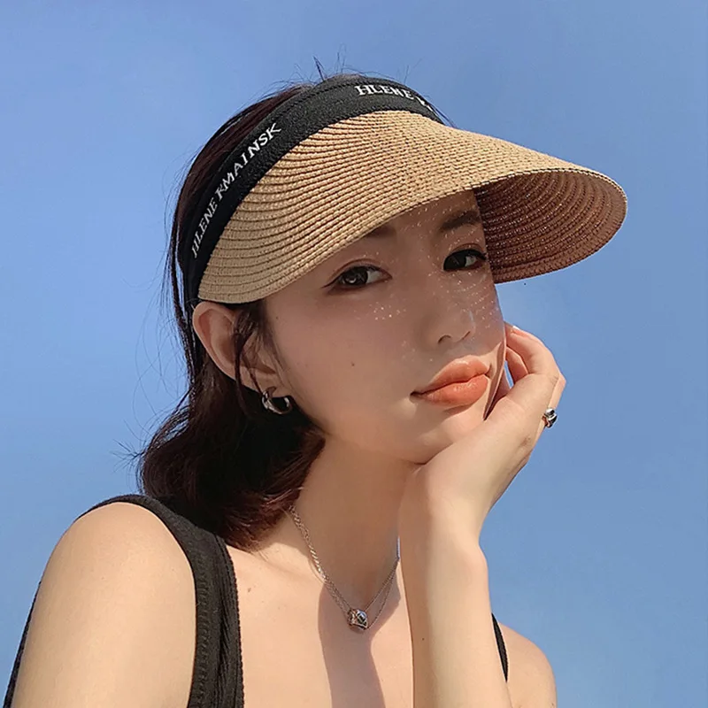 

Кепка Visors женская Соломенная, Пляжная Панама от солнца, лето