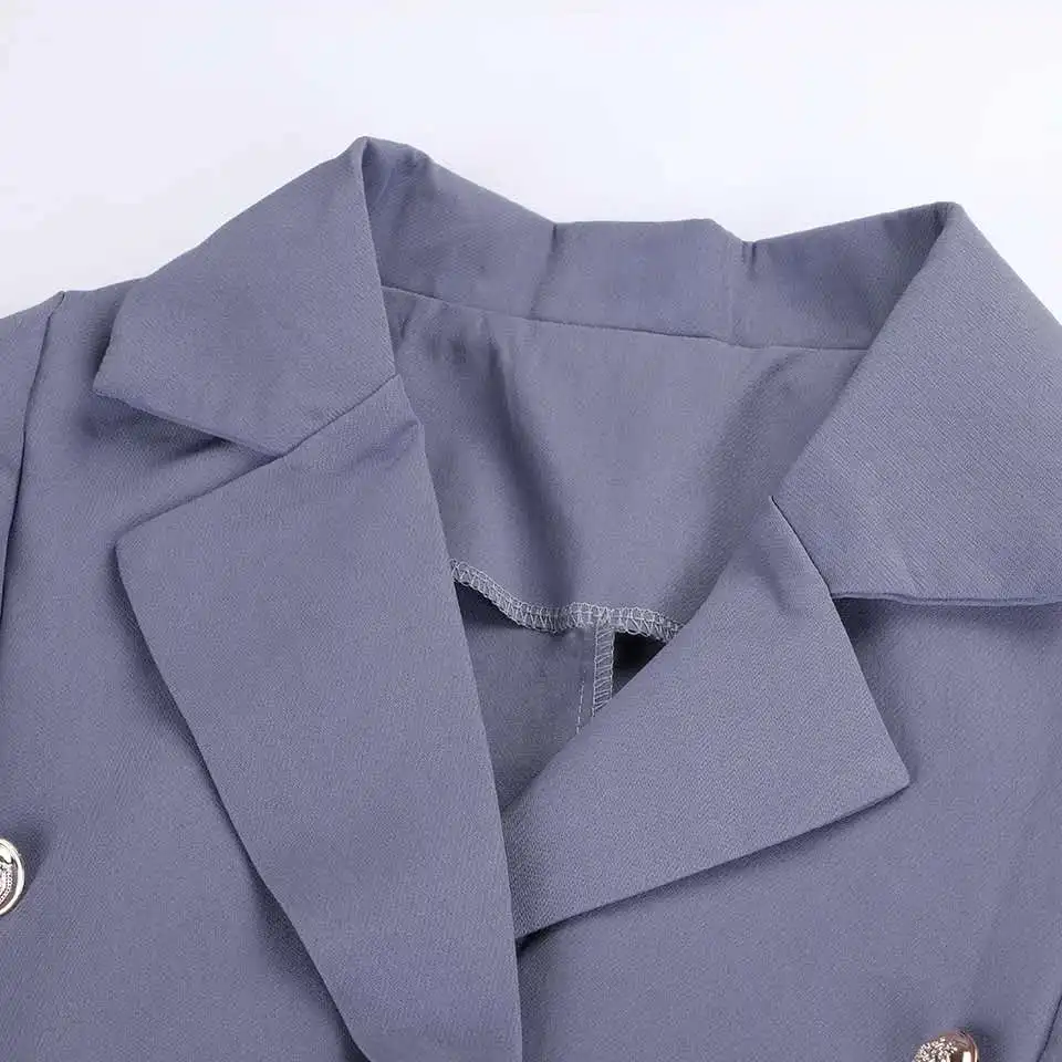 Fashion Blazers Buttonless Blazer Suit Women Office 2021 Solid Colors Long Sleeve Formal Suits for Women Spring Autumn 7 Color