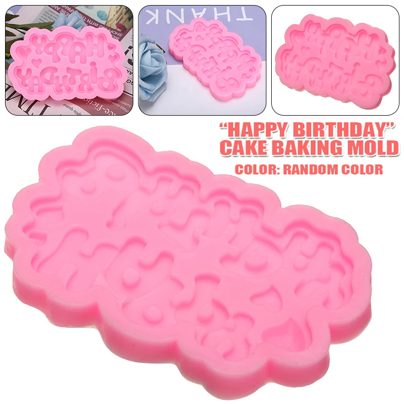 

Cloud Shape Cupcake Silicone Mold Happy Birthday Letter Chocolate Cake Mould Candy Fondant DIY Baking Dessert Decorating Tools