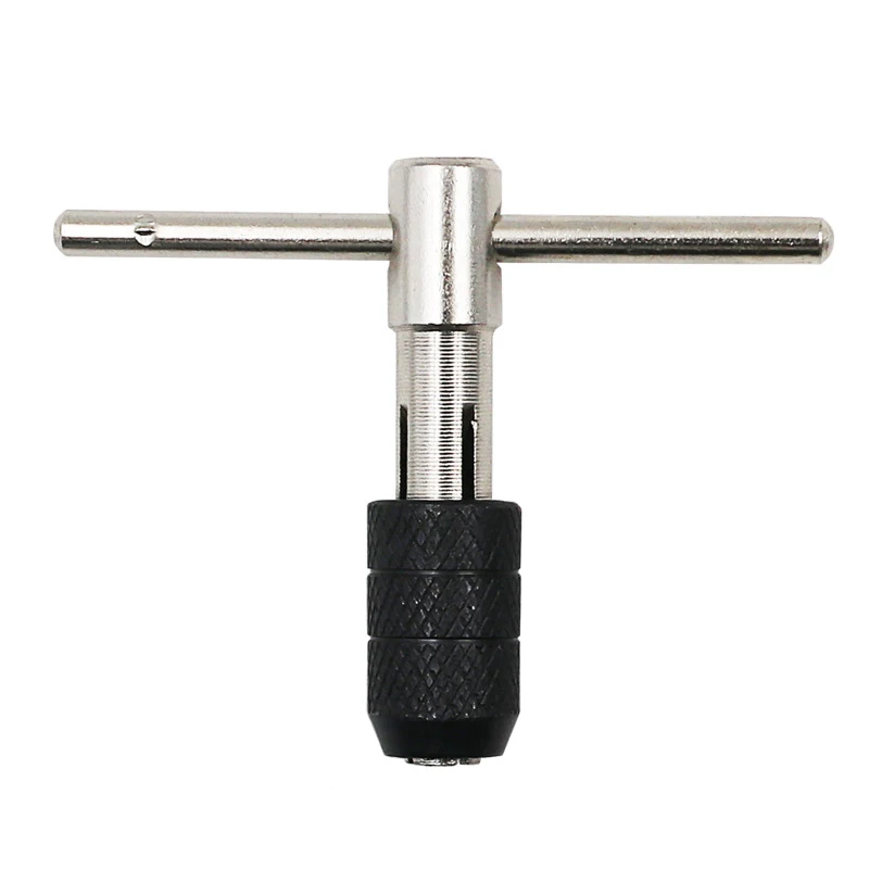 

1/10pcs Tap Wrench Drill Set T-Handle M3-M8 Silver Single Head Wrench For Using In Narrow Areas Hand Tool