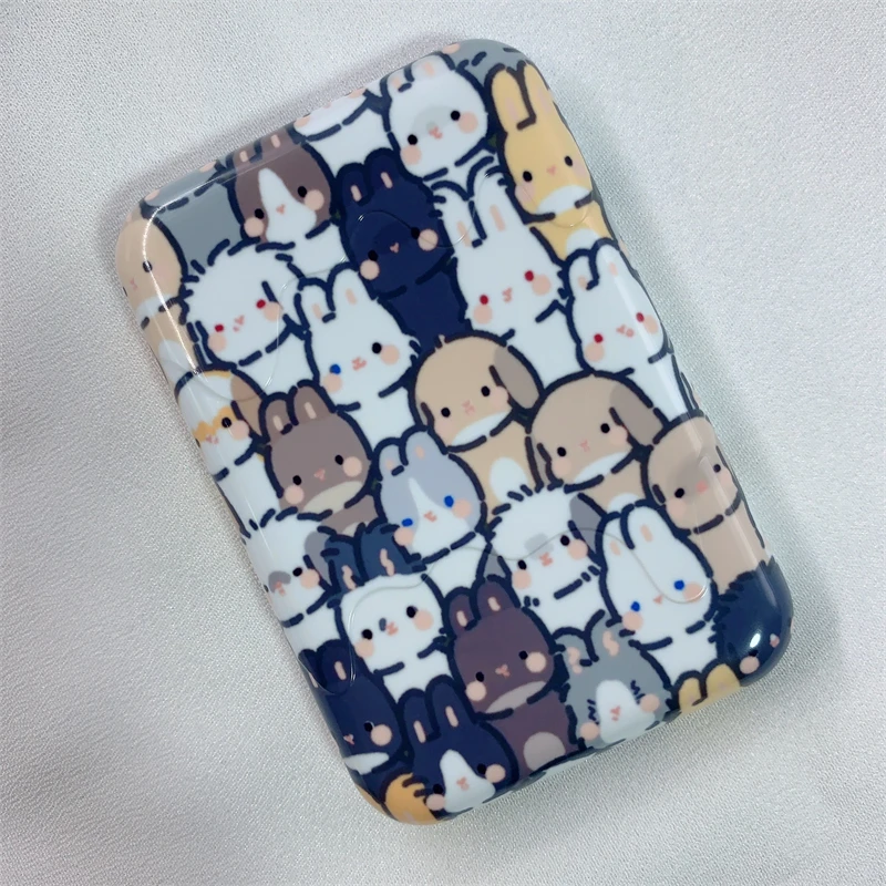 

Little Rabbit Head Suitable For Apple Iphone Magsafe External Battery Protection Case Magnetic Absorption Cute Cartoon Fashion