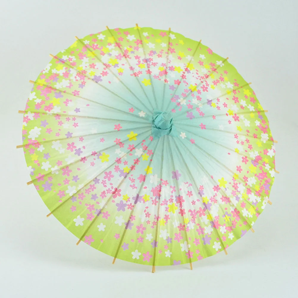 

Japanese Style Paper Umbrella Mini Decorative Umbrella Dancing Prop Wedding Party Decor (Random Color)