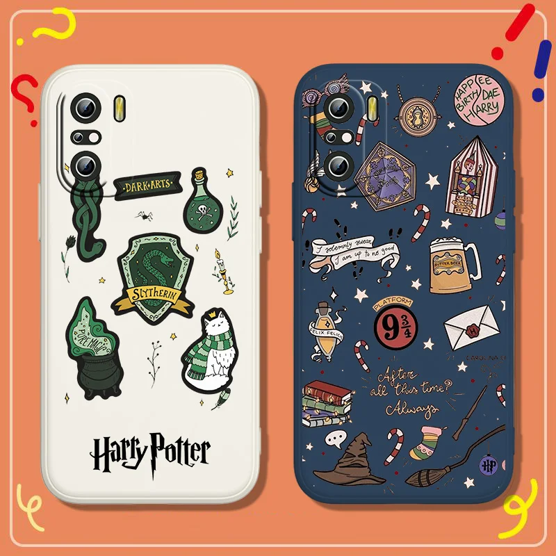 

Ring Potters Wand Harries Phone Case For Xiaomi Redmi K50 K40 10X 10 9T 9AT 9A 9C 9 8A 8 7 6A 5A Gaming Pro Liquid Rope Silicone