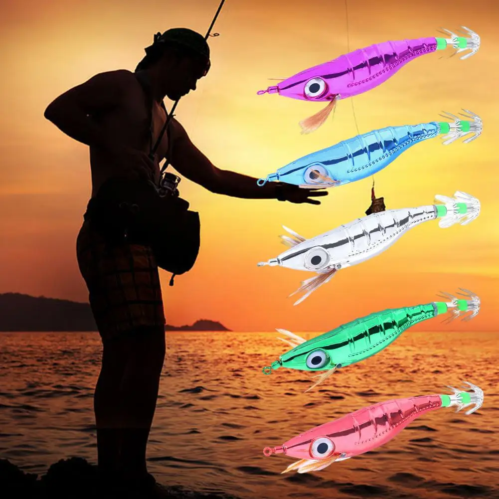 10 см компактная искусственная приманка для морского окуня кальмара креветки