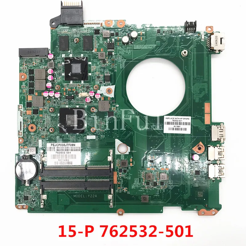 High Quality For 15-P 15-N Laptop Motherboard 762532-501 762532-601 762532-001 DAY22AMB6E0 A6-6310 A6-6410 CPU 100% Full Tested