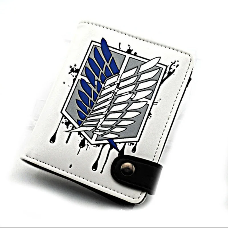 

Anime Attack On Titan Soft Button Wallet Zipper Coin Card Purse