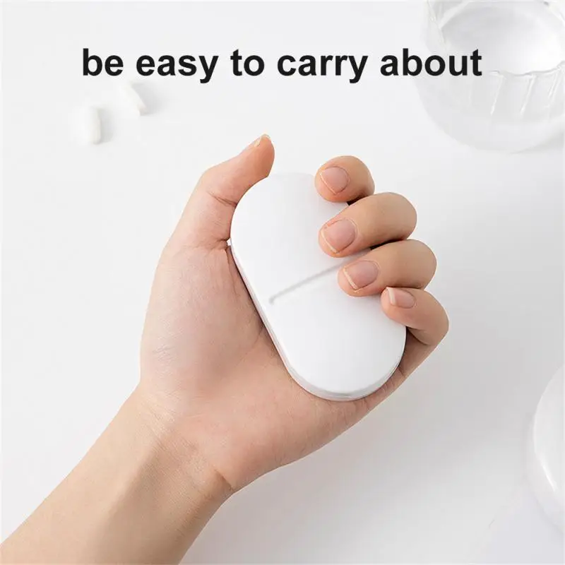 

Compartment Storage Travel Package Splitter Divide Medicine Kit Portable Pill Cutter Split Medicine Box Health Care Sealed Pill