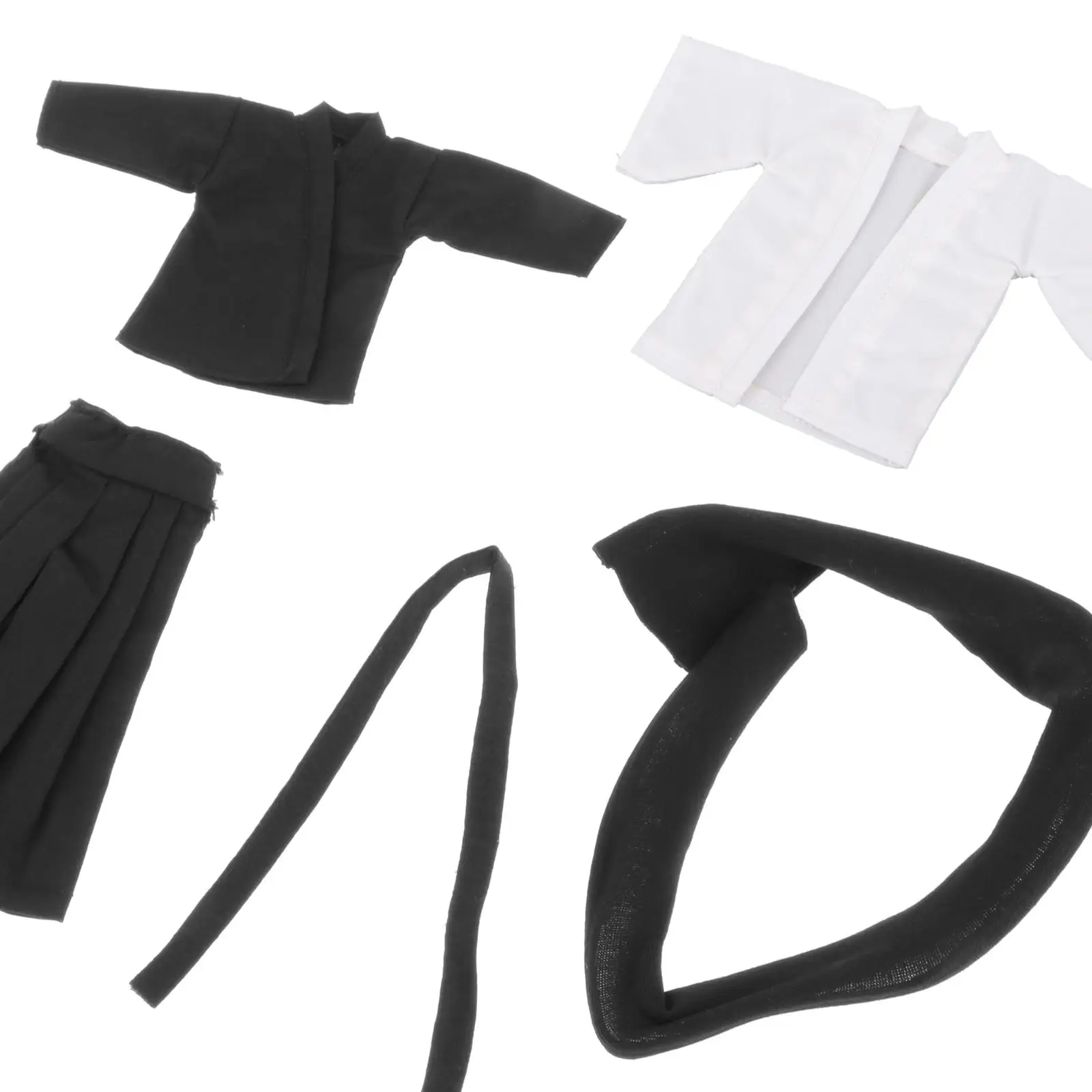 4 шт. наборы униформы ушу в масштабе 1/12 для костюма фигурок солдата 6 дюймов