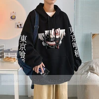 anime tokyo ghoul hoodie mens print oversized sweatshirts harajuku pullover long sleeve loose casual womens clothes