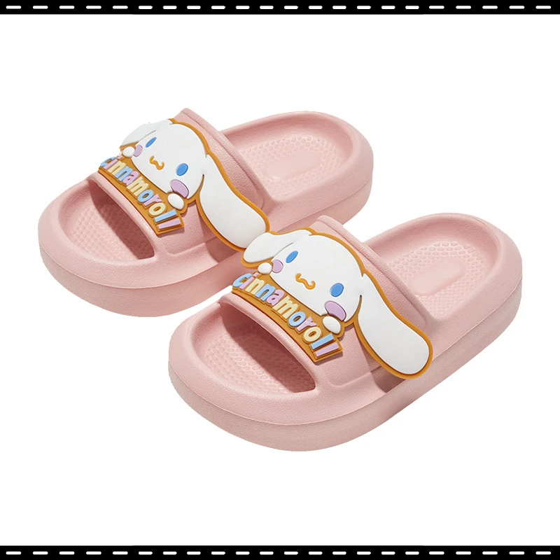 

Anime Periphery Kulome Cute Melody Big-eared Dog Sandals and Slippers Summer Ladies Soft Elastic Platform Slippers Ladies Gifts