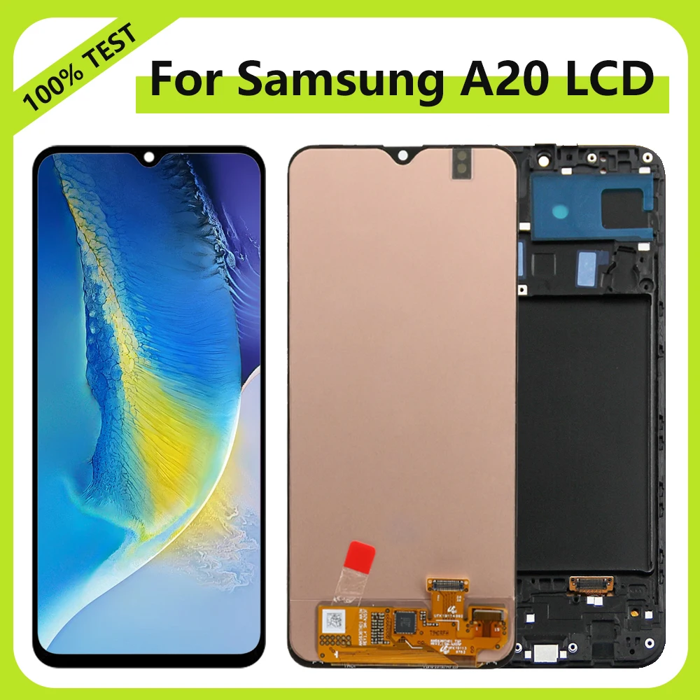 ЖК-дисплей Super AMOLED A20 6 4 дюйма экран для Samsung Galaxy A205 A205F/DS A205G сменный с дигитайзером