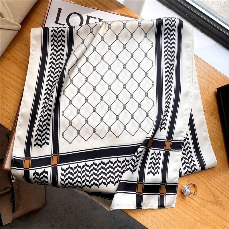 

Design Headband Skinny Silk Scarf Women Hijab Muslim Headscarfs Fashion Shawl Wrap Neck Tie 160*40cm Bandana Foulard Accessories