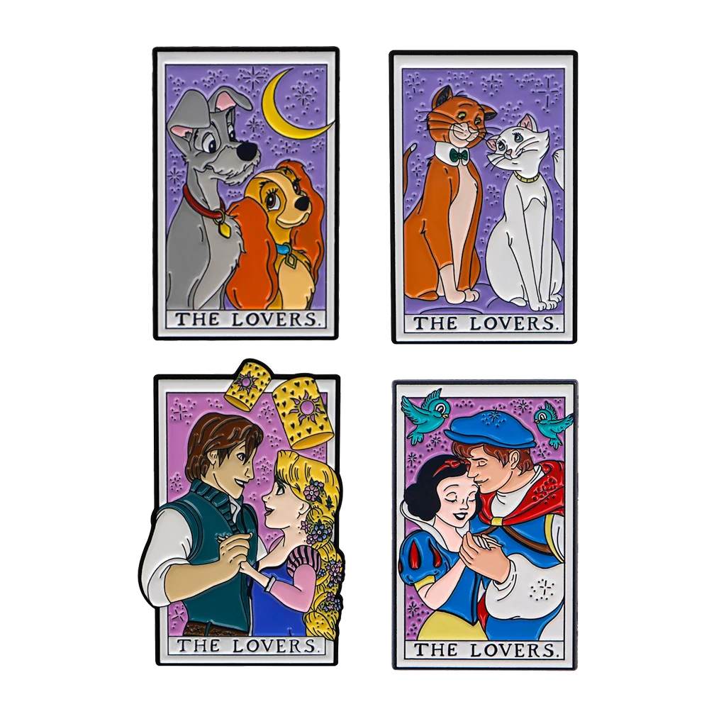 Булавки с отворотами для любителей мультфильмов броши рюкзака эмалированные