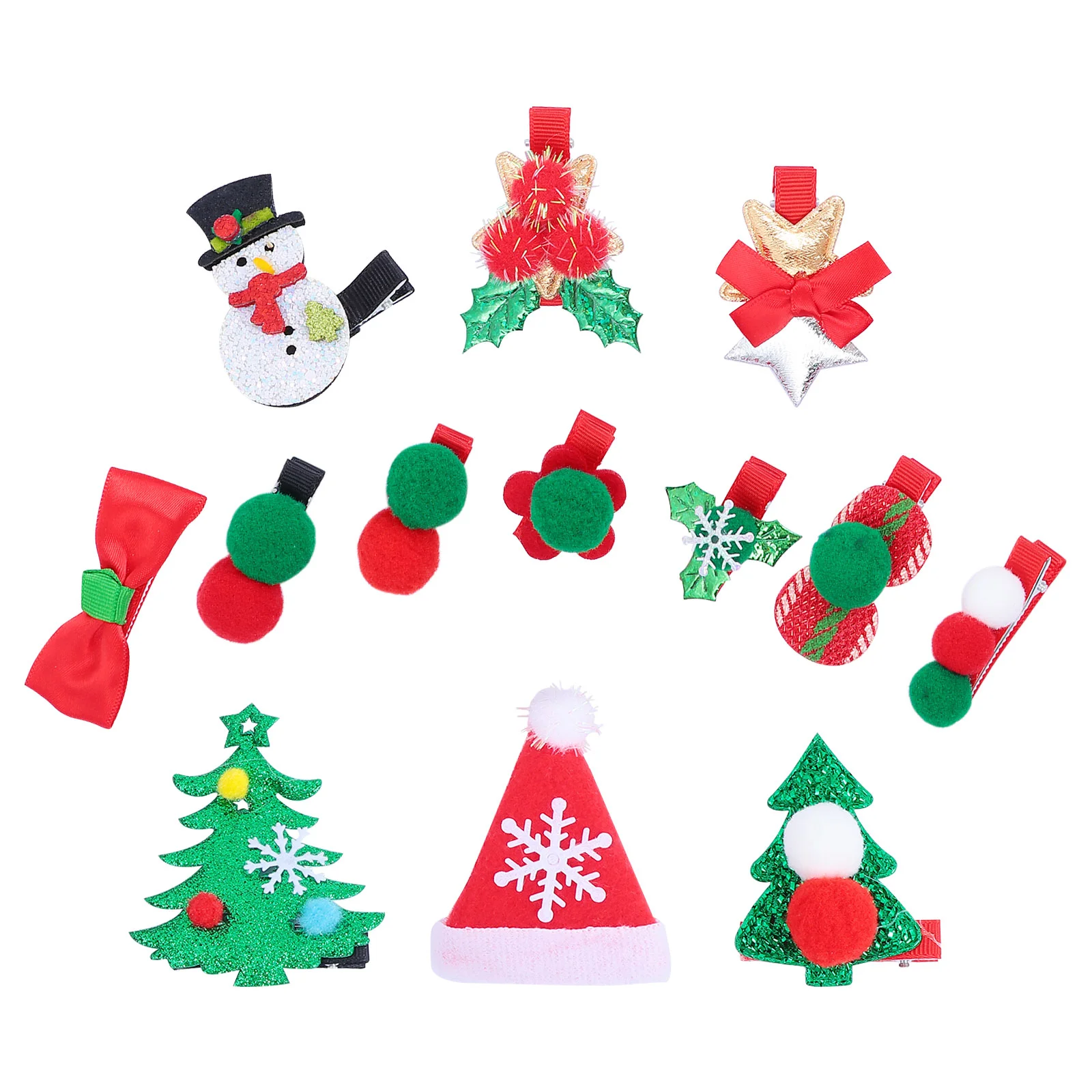 

Christmas Hair Barrettes Clips Kids Hairpins Party Hoop Bobby Hairpin Lovely Props Bowsholidayaccessories