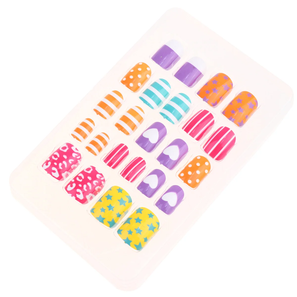 

Детские накладные ногти, полный узор, короткие накладные ногти, наборы, украшения для ногтей для артации ногтей, прекрасный подарок для детей