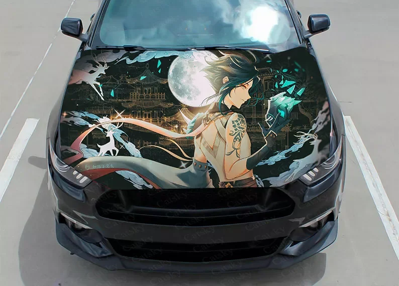 

NEW2023 Genshin Car Decal Graphics Vinyl decal Cover Pattern Packaging Decal custom DIY design hood engine Decal Stickers
