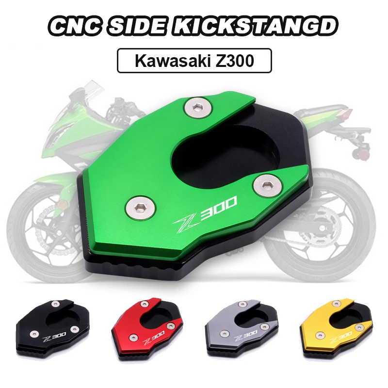 

Motorcycle Accessories Magnifying Pad Extension Stand Side Stand Kickstand For Kawasaki Z300