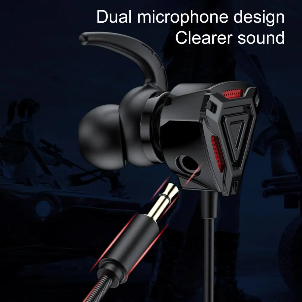

Premium Headphone Lightweight Gamer Earphone Tangle-free Universal Wired Gamer Earphone Stereo Sound