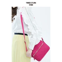 fashion cute pink crossbody bag casual cute pink shoulder bag camera bag mini bag female snapshot waterproof nylon saddle bag