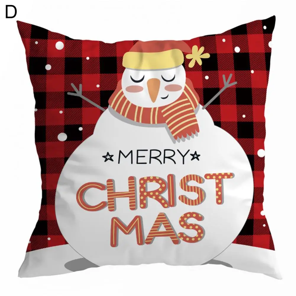 

Useful Breathable Lightweight Christmas Single Side Printing Pillow Case Home Decoration Cushion Cover Cushion Cover