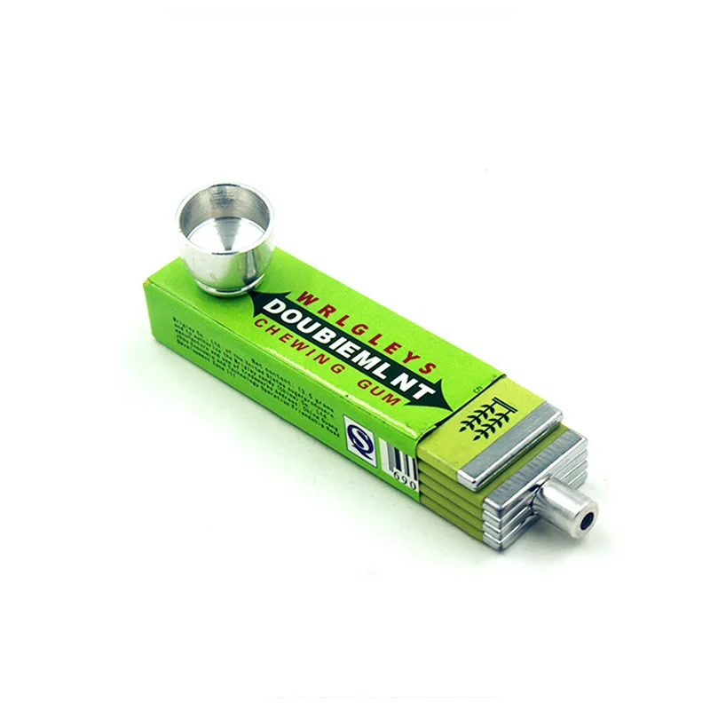 

Fashion Kauwgom Shape Rasta Metalen Pijpen Pijp Roken Rasta Versiering Kruid Tabakspijpen