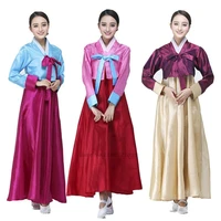 2022 traditional korean hanbok for woman noble elegant royal court princess dresses female chiffon party stage dance costumes