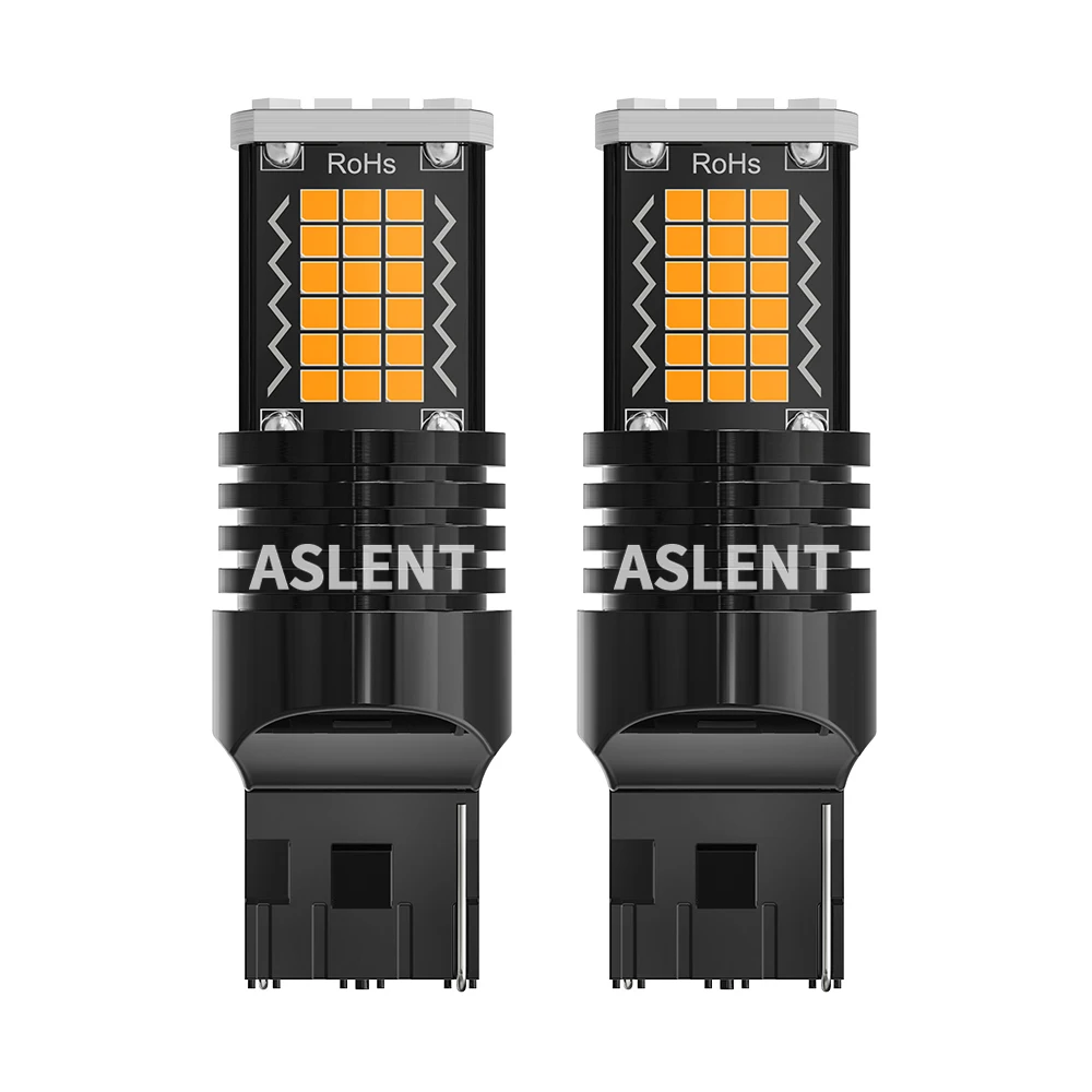2 шт. светодиодный Автомобильные светодиодные лампы T20 LED W21/5W 7443 W21W 7440 PY21W P21W BAY15D BA15S BAU15S P21/5W для указателей поворота 3157 P27W