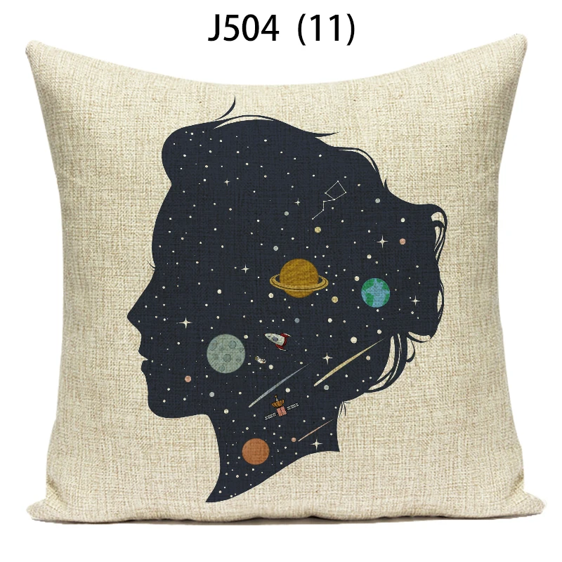 

Velvet Nordic Artistic Western Divination Home Decor Polyster Linen Pillowcases for Pillows 45x45 Cushion Covers Abstract E2073