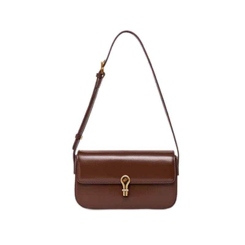 

Women's Luxury Leather Retro Lock Buckle Shoulder Bags Casual Trendy Messenger Crossbody Bags Fashion Commuter Versatile Handbag