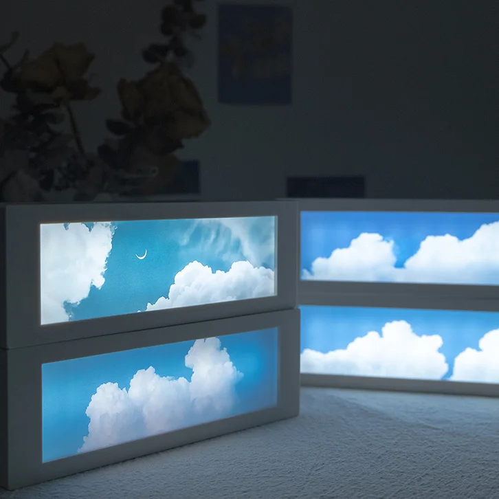 

LED Sky Cloud Night Light Night Lamp Bedroom Bedside Lamp Desk Decoration Creative Desk Lamp Rechargeable Creative Gift