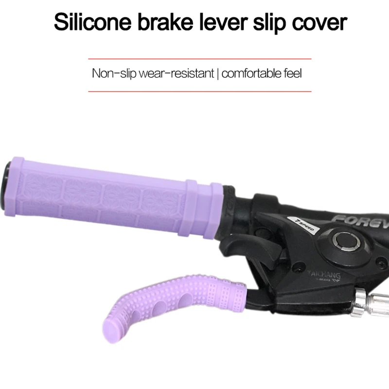 

Silica Gel Anti-slip Cover Handle Protection Cover Antiskid Abrasion Resistan Solid Color Handle Silicone Sleeve Soft Durable