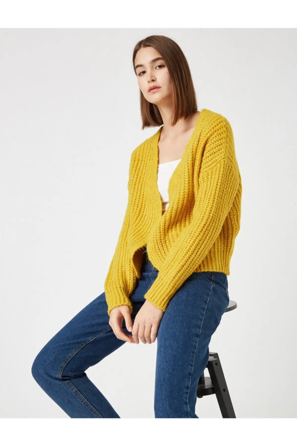 

Women's Cardigan Short Knit Knitwear Casual Knitted Quality Fashion Cardigan Sweaters Loose Sweater Jumper