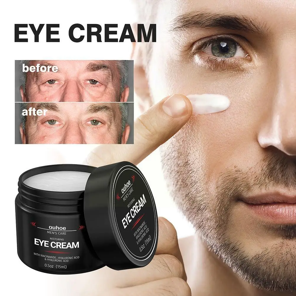 

15g Firming Eye Cream For Man Moisturizing Face Creams Hyaluronic Acid Moisturizing Fine Lines Brightening Facial Skin Care I9N7