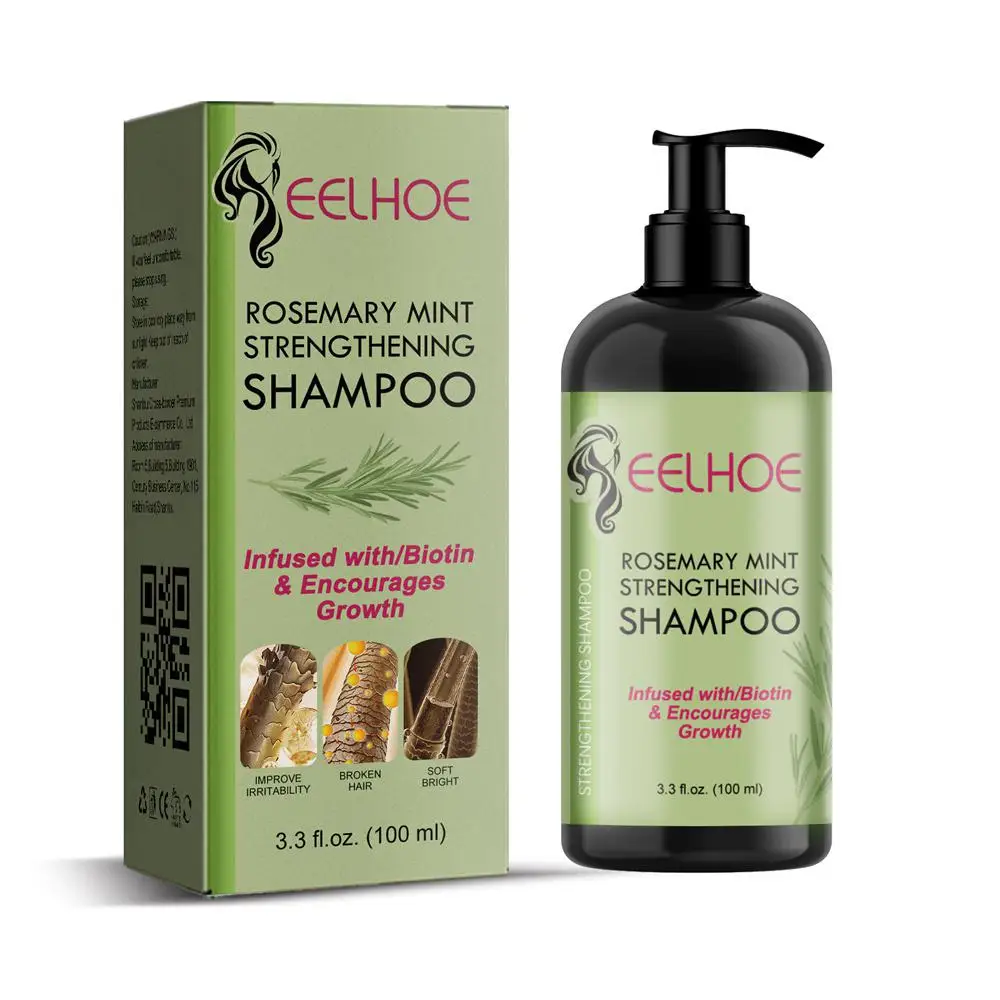 

100ml Rosemary Mint Shampoo Smooth Anti-curl Anti-loss Scalp Care Shampoo Repair Damaged Hair Essential Oil Hair Care Series