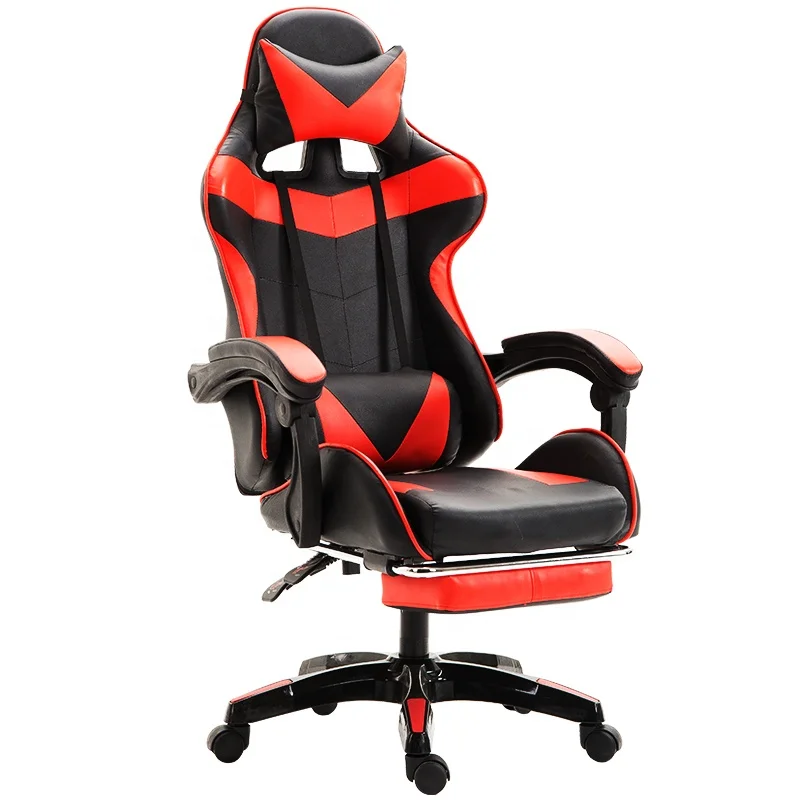 

Wholesale Kursi Gaming Gamer Chair Linkage Armrest Racing Ergonomic Malaysia Cheap Gaming Chair with Footrest