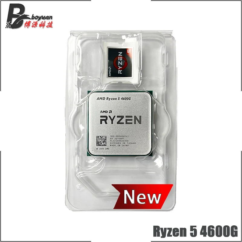 AMD Ryzen 5 4600G R5 3 7 ГГц 6-ядерный 12-поточный процессор нм L3 = 8M 100-000000147 разъем AM4 новый но