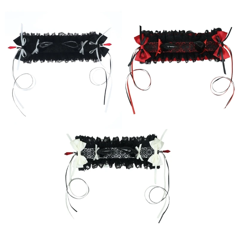 

Halloween Lace Headband Gothic Anime Maid Hairband Costume Accessories Headwear