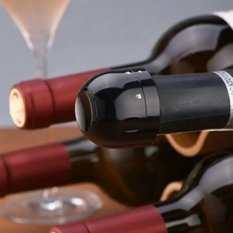 

Vacuum Red Wine Champagne Bottle Stopper Set Sealed Bottle Cap Stopper Leak-proof for Wine Plug Bar Tools