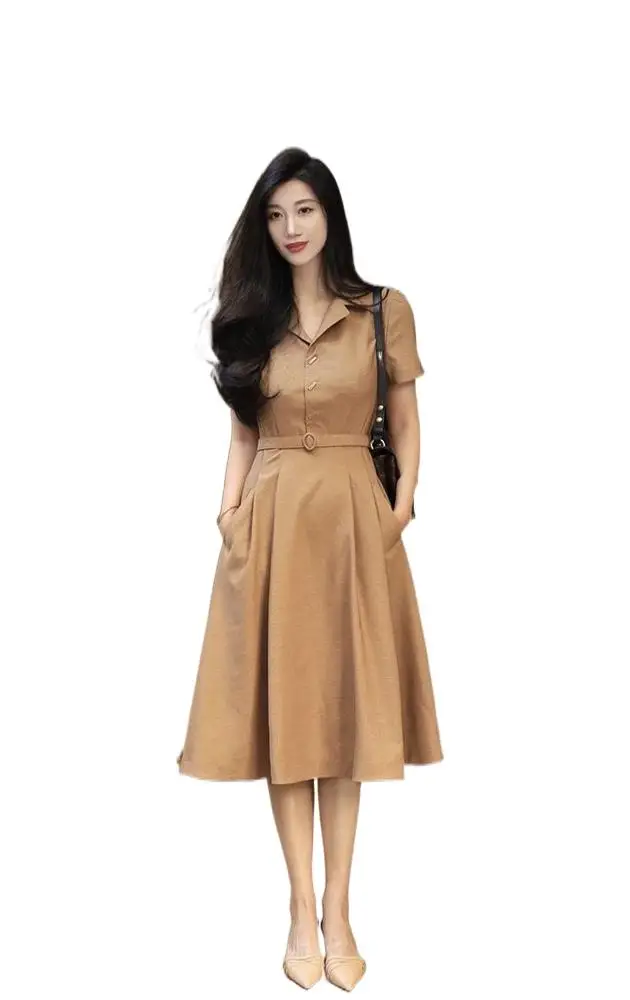 

2023 Women's Clothing Summer New Shirt Dress 0830