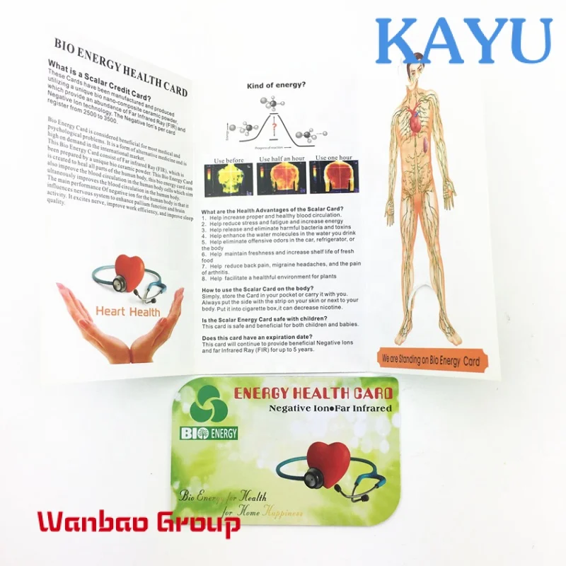 

Custom Wholesale price electricity power saving card quantum energy scalar energy FIR card with nano negative ions