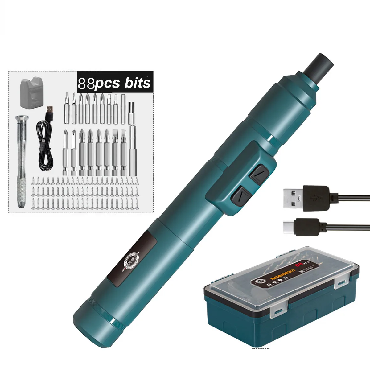 

3.6V Mini Electric Screwdriver Sets Cordless Rechargeable Screwdriver Drill Repair Power Tools With 1500mah Lithium Battery