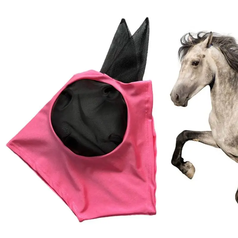 Чехлы для лошадей с ушками блокирующие УФ-излучение мелкие сетчатые чехлы