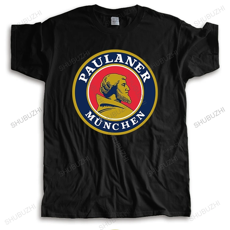 

Мужская брендовая модная футболка, летняя мужская повседневная футболка Paulaner Munchen, немецкий Забавный Топ, футболки, мужская уличная одежда, ...