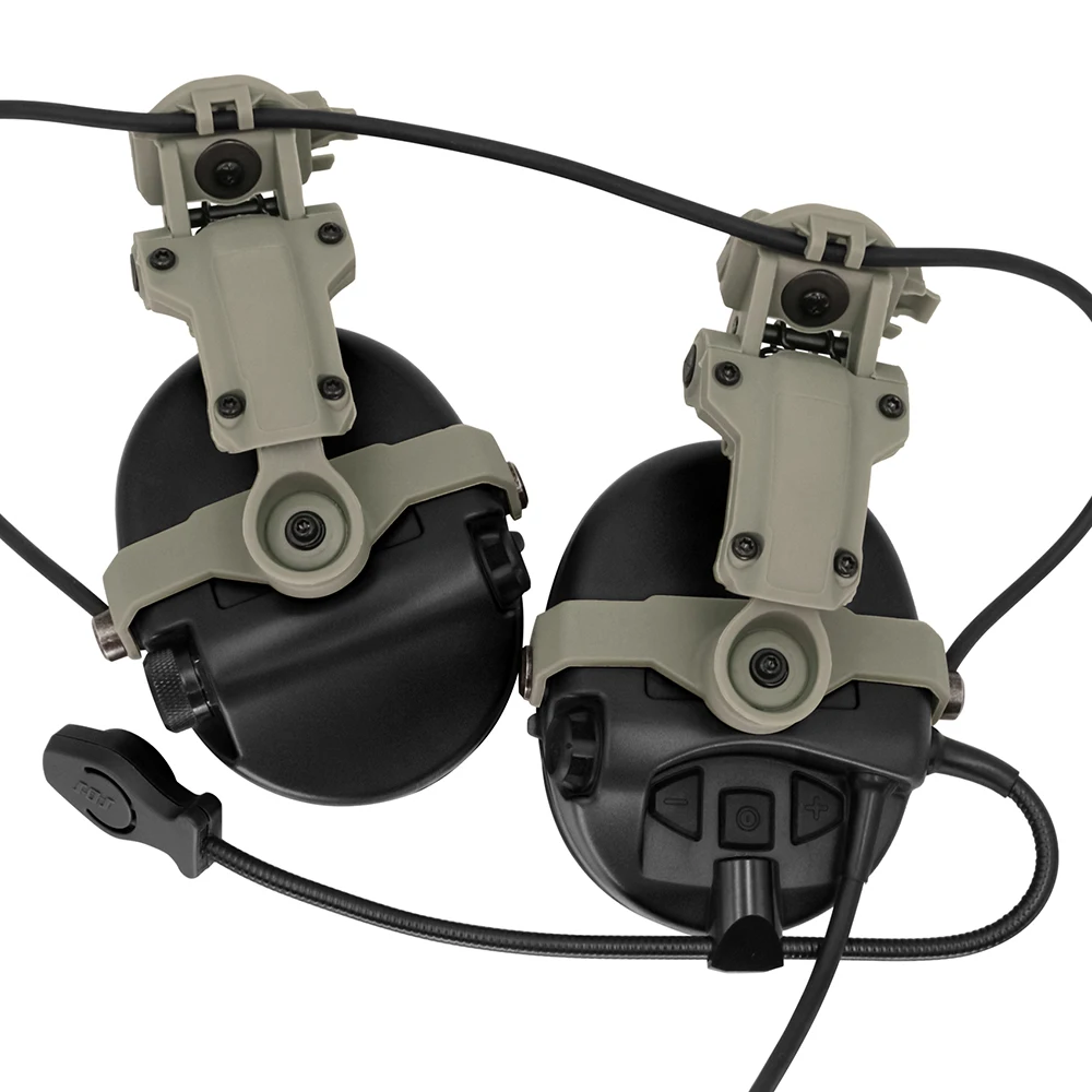 Noise Cancelling Protective Silicone Ear Pad Headphones, Sports Helmet ARC Rails Fits SORDIN Noise Cancelling Headphones