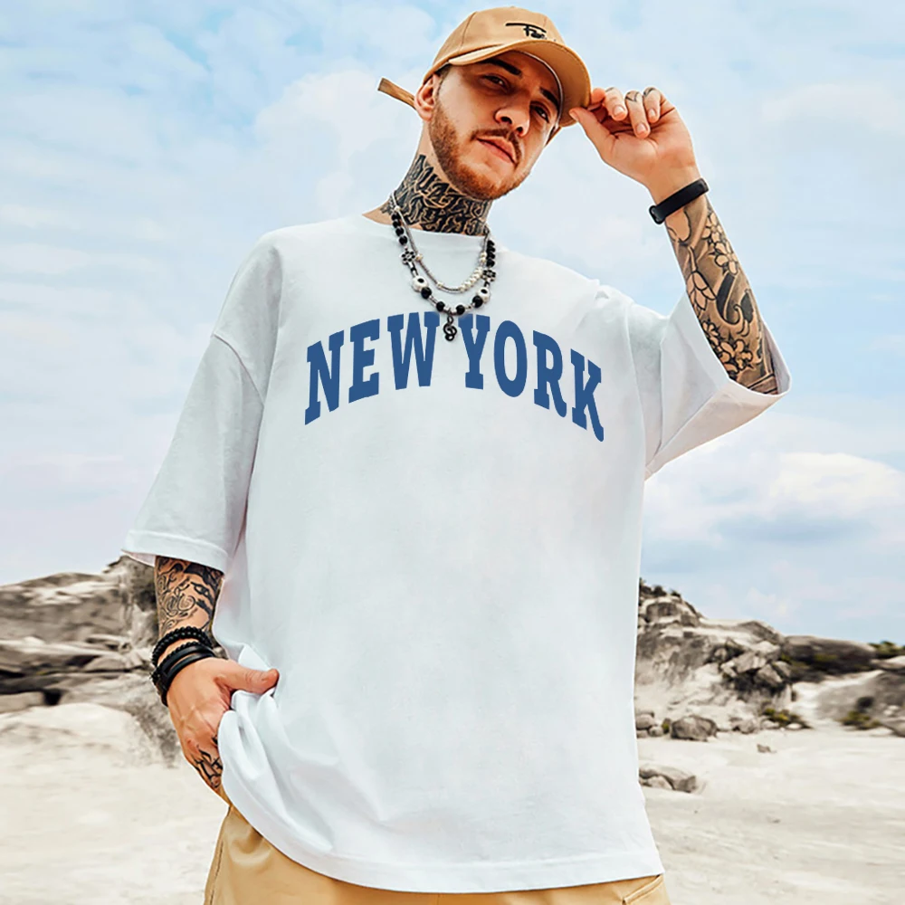 Футболка с коротким рукавом и круглым вырезом из хлопка